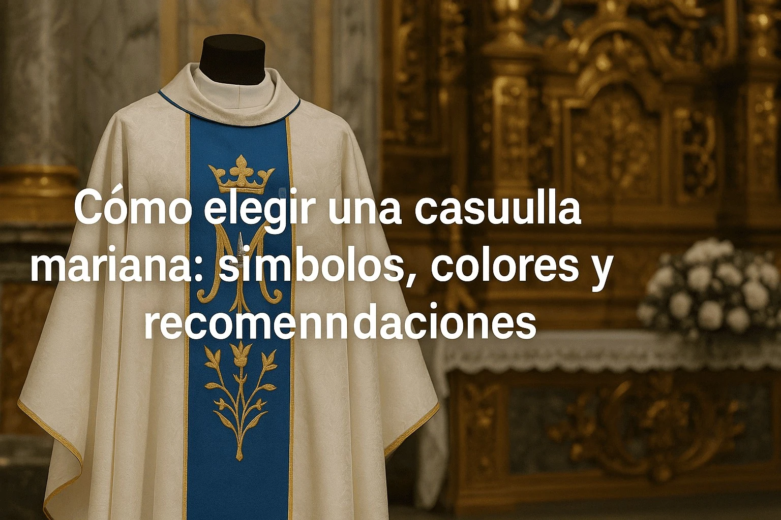 Como elegir la casulla mariana perfecta